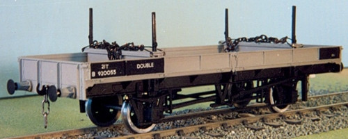 PS20 LNER/LMS/BR 21T DOUBLE BOLSTER WAGON KIT (image for) PS20 LNER/LMS/BR 21T DOUBLE BOLSTER WAGON KIT