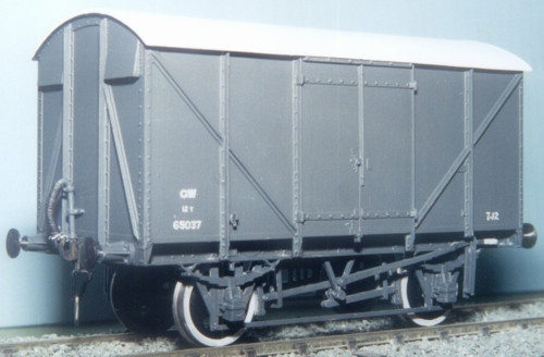 PS28 GWR 12T COVERED GOODS WAGON (PLYWOOD) KIT (image for) PS28 GWR 12T COVERED GOODS WAGON (PLYWOOD) KIT