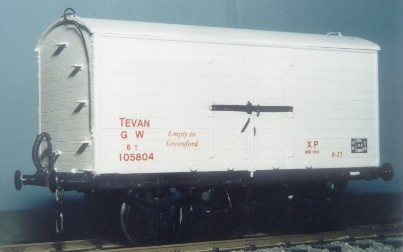 PS48 GWR TEVAN GOODS VAN KIT (image for) PS48 GWR TEVAN GOODS VAN KIT