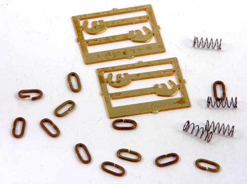 PS50 3 LINK COUPLINGS ETCHED HOOK SPRINGS 2PRS (image for) PS50 3 LINK COUPLINGS ETCHED HOOK SPRINGS 2PRS