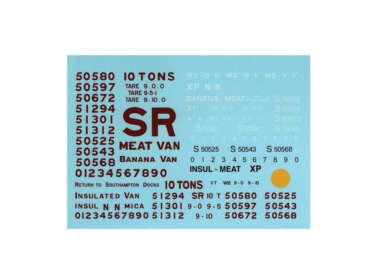 PS79 SR/BR WAGON WATERSLIDE TRANSFERS (image for) PS79 SR/BR WAGON WATERSLIDE TRANSFERS
