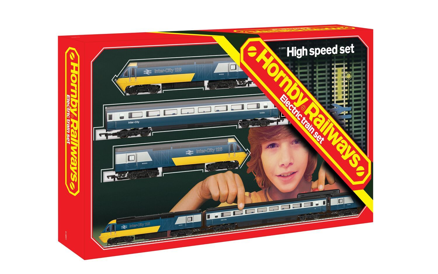 R1289M Hornby Railways B.R. High Speed Retro Train Set (image for) R1289M Hornby Railways B.R. High Speed Retro Train Set