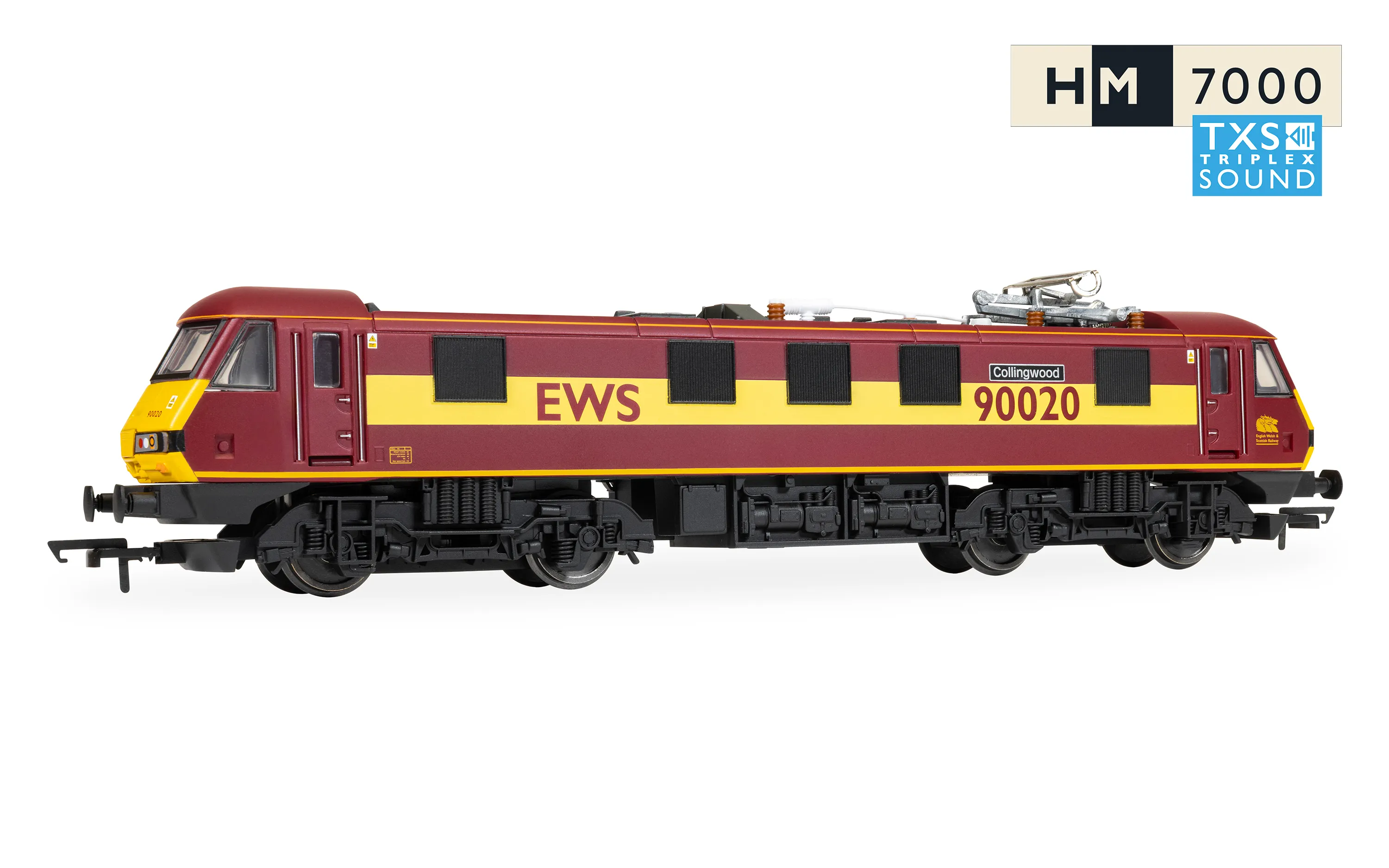 R30528TXS RailRoad: EWS - Class 90 - 'Collingwood 90020' (SOUND) (image for) R30528TXS RailRoad: EWS - Class 90 - 'Collingwood 90020' (SOUND)