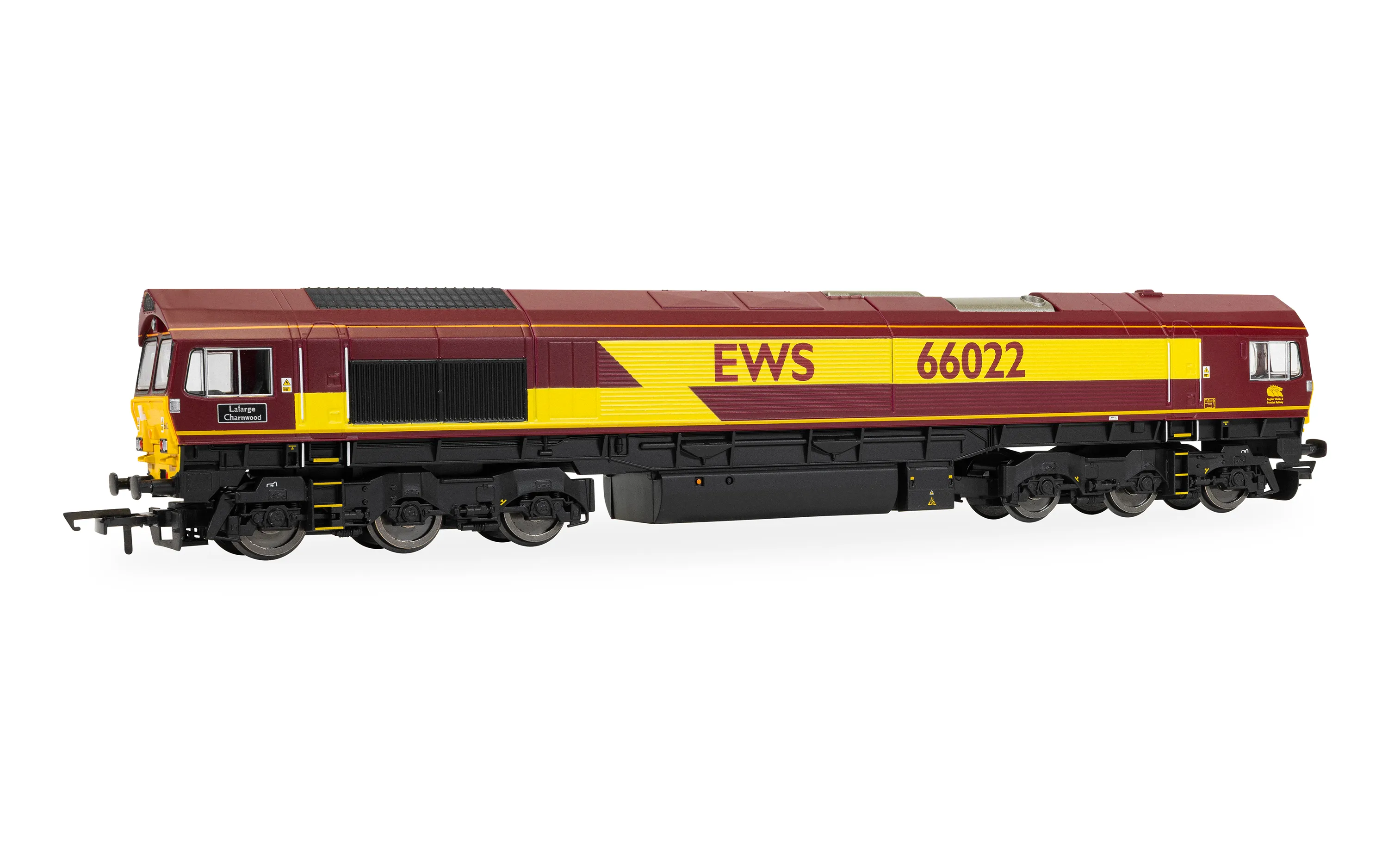 R30532 RailRoad: EWS - Class 66 - 'Lafarge Charnwood' 66022 (image for) R30532 RailRoad: EWS - Class 66 - 'Lafarge Charnwood' 66022