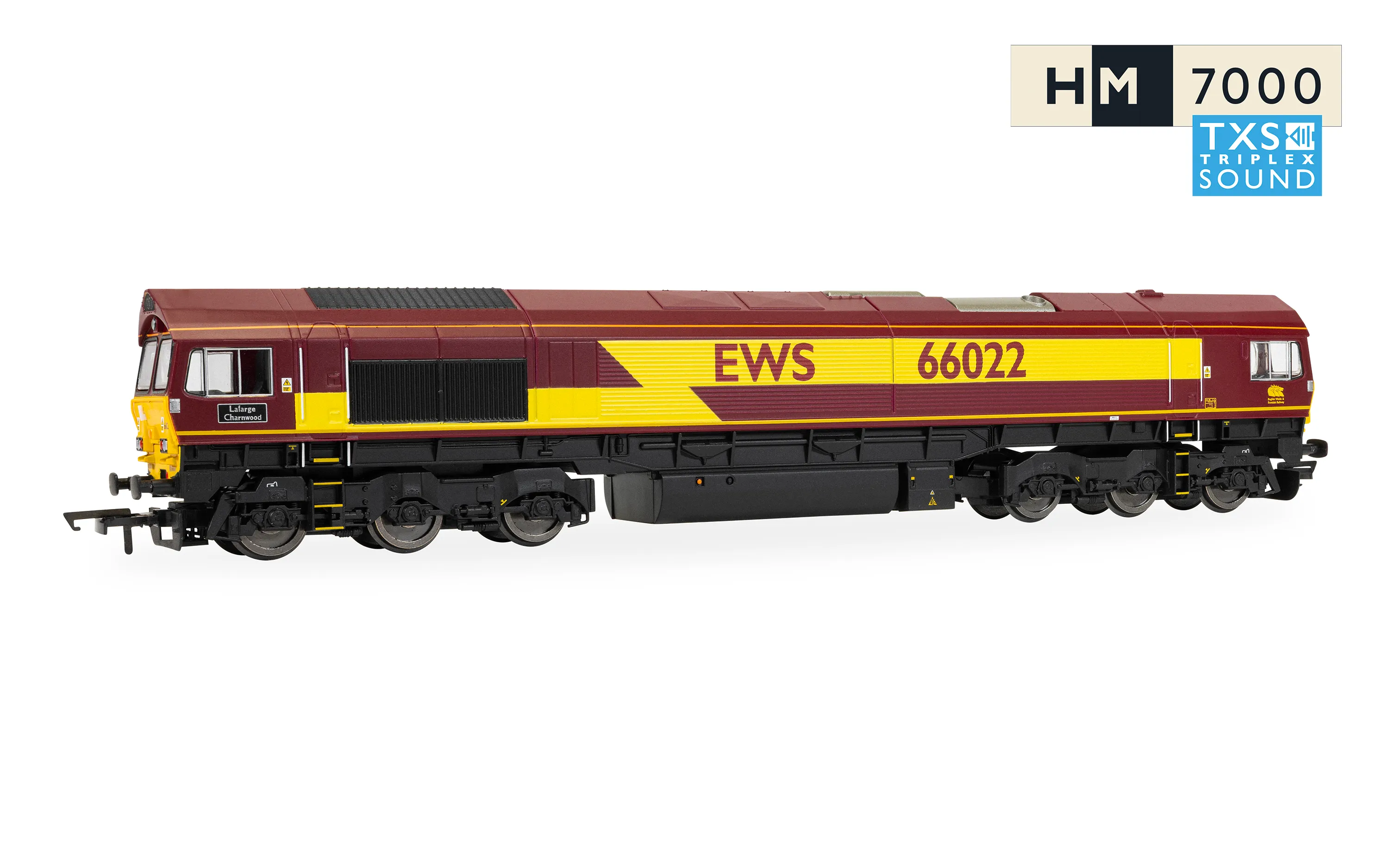 R30532TXS RailRoad: EWS - Class 66 - 'Lafarge Charnwood' SOUND (image for) R30532TXS RailRoad: EWS - Class 66 - 'Lafarge Charnwood' SOUND