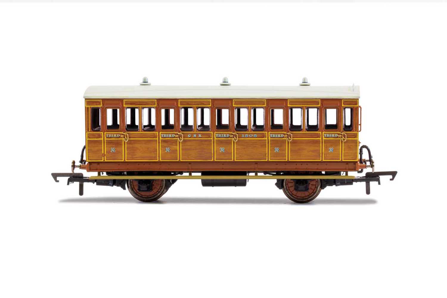 R40104A GNR 3rd class 4 wheel coach WITH LIGHTS (image for) R40104A GNR 3rd class 4 wheel coach WITH LIGHTS