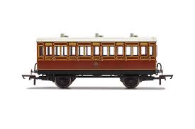 R40116 LBSCR 4 wheel 3rd class coach WITH LIGHTS (image for) R40116 LBSCR 4 wheel 3rd class coach WITH LIGHTS