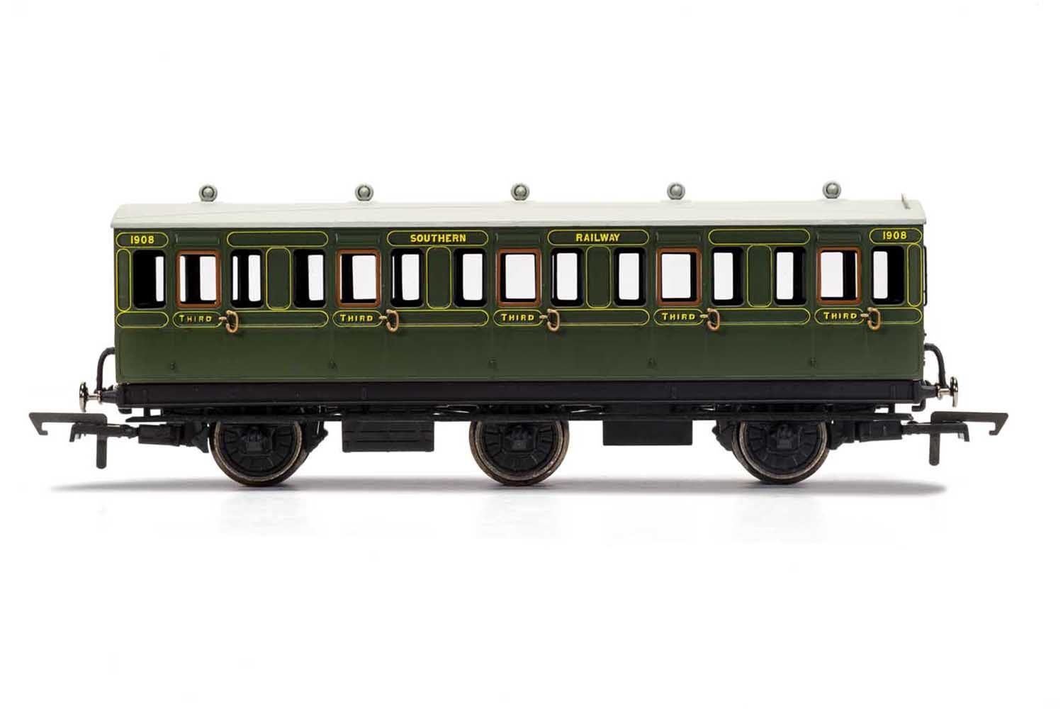 R40132 SR 6 wheel 3rd class coach WITH LIGHTS (image for) R40132 SR 6 wheel 3rd class coach WITH LIGHTS