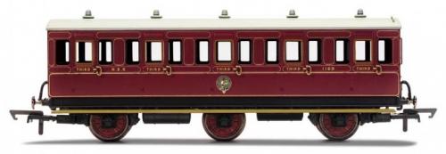 R40136 North British Railway 6 wheel 3rd class coach WITH LIGHTS (image for) R40136 North British Railway 6 wheel 3rd class coach WITH LIGHTS