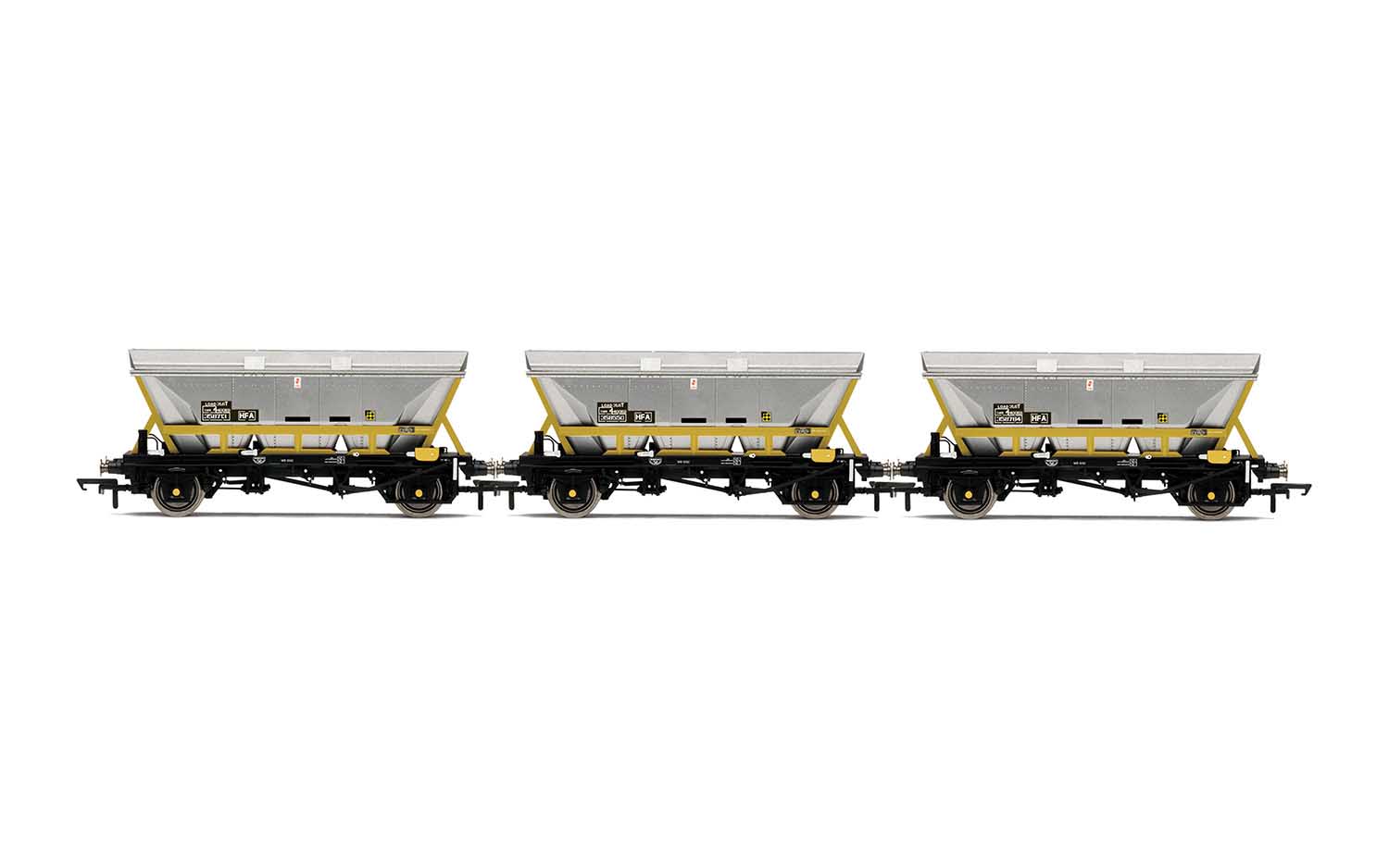 R60067 HFA Hopper Wagons, Three Pack, BR Coal Sector (image for) R60067 HFA Hopper Wagons, Three Pack, BR Coal Sector