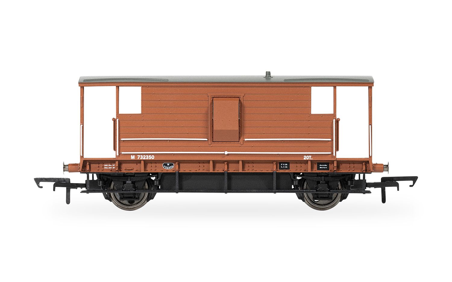 R60286 BR - Ex LMS - 732350 - 20T Brake Van (image for) R60286 BR - Ex LMS - 732350 - 20T Brake Van