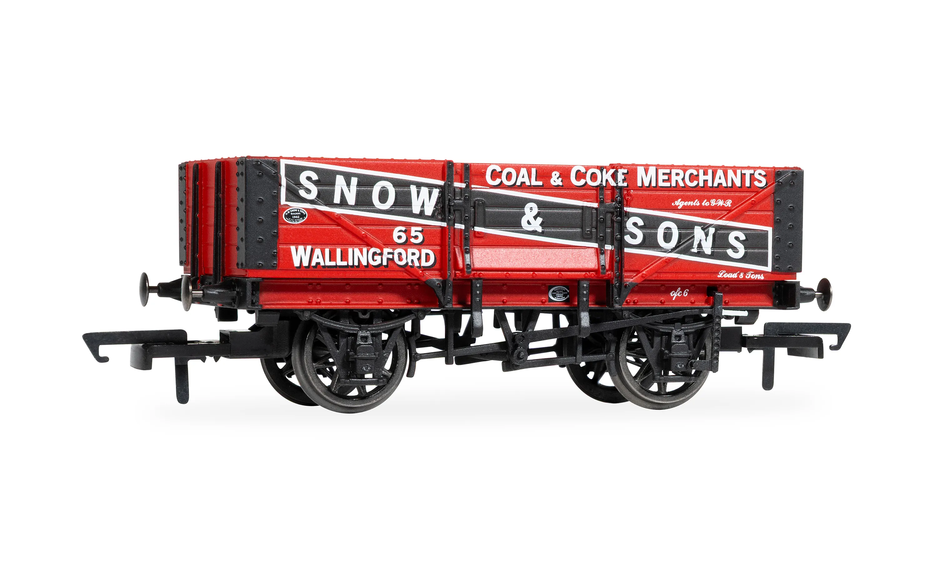 R60305 Snow & Sons - 5 Plank Wagon - No. 65 (image for) R60305 Snow & Sons - 5 Plank Wagon - No. 65