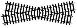 R614 Left-hand diamond crossing (image for) R614 Left-hand diamond crossing