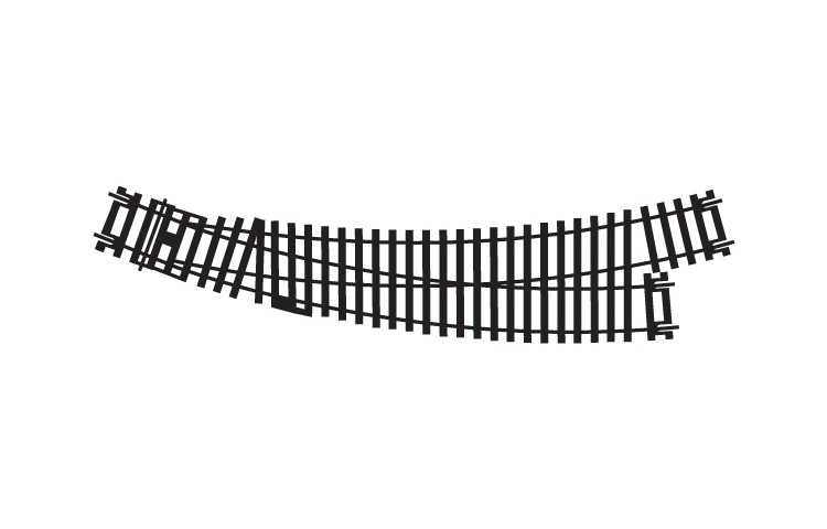 R8074 Left-hand curved point (image for) R8074 Left-hand curved point
