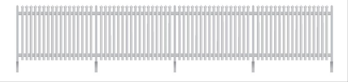281 MODERN PALISADE FENCING (image for) 281 MODERN PALISADE FENCING