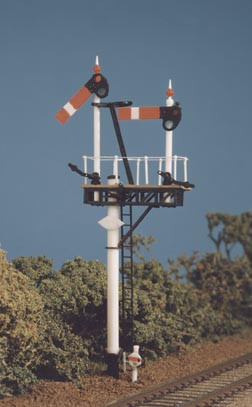 468 GWR ROUND POST JUNCTION/BRACKET UNPAINTED SIGNAL KIT (image for) 468 GWR ROUND POST JUNCTION/BRACKET UNPAINTED SIGNAL KIT