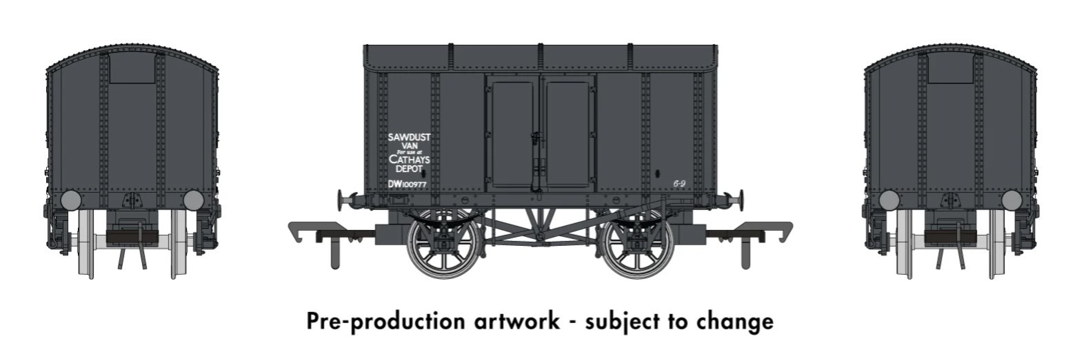 908018 IRON MINK VAN (DIAGRAM V6) BR DEPARTMENTAL DW100977 (image for) 908018 IRON MINK VAN (DIAGRAM V6) BR DEPARTMENTAL DW100977