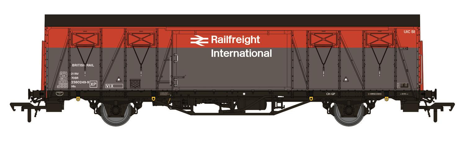910008 VIX FERRY VAN RAILFREIGHT INT. RED/GREY 21 70 2380 249-9 (image for) 910008 VIX FERRY VAN RAILFREIGHT INT. RED/GREY 21 70 2380 249-9