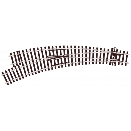 SLU77 OO Gauge Code 100 Curved Left Hand Unifrog Small Radius (image for) SLU77 OO Gauge Code 100 Curved Left Hand Unifrog Small Radius