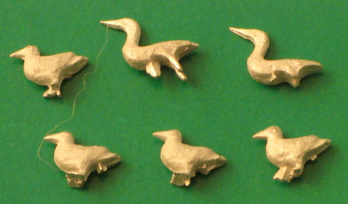 A9 UNPAINTED WHITEMETAL HERONS AND SEAGULLS (image for) A9 UNPAINTED WHITEMETAL HERONS AND SEAGULLS