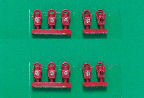 DA2/10 GWR RED HEAD AND TAIL LAMPS (10) (image for) DA2/10 GWR RED HEAD AND TAIL LAMPS (10)