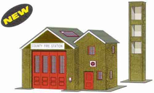 B36 COUNTRY FIRE STATION CARD KIT (image for) B36 COUNTRY FIRE STATION CARD KIT