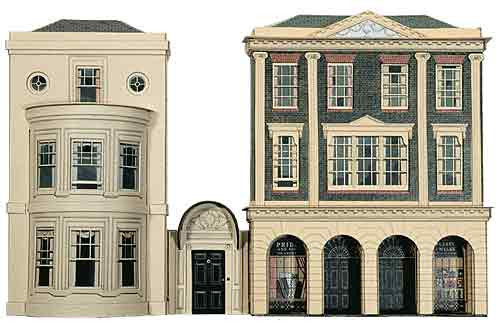 C4 Low Relief REGENCY PERIOD SHOPS & HOUSE CARD KIT (image for) C4 Low Relief REGENCY PERIOD SHOPS & HOUSE CARD KIT