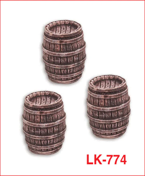 LK-774 Lineside Barrels - Large (x2) (image for) LK-774 Lineside Barrels - Large (x2)