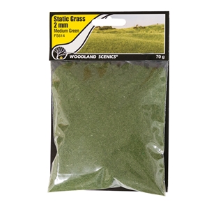 WFS614 2mm Static Grass Medium Green (image for) WFS614 2mm Static Grass Medium Green