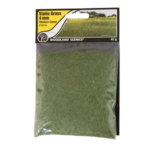WFS618 4mm Static Grass Medium Green (image for) WFS618 4mm Static Grass Medium Green