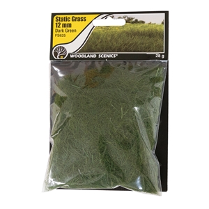 WFS625 12mm Static Grass Dark Green (image for) WFS625 12mm Static Grass Dark Green